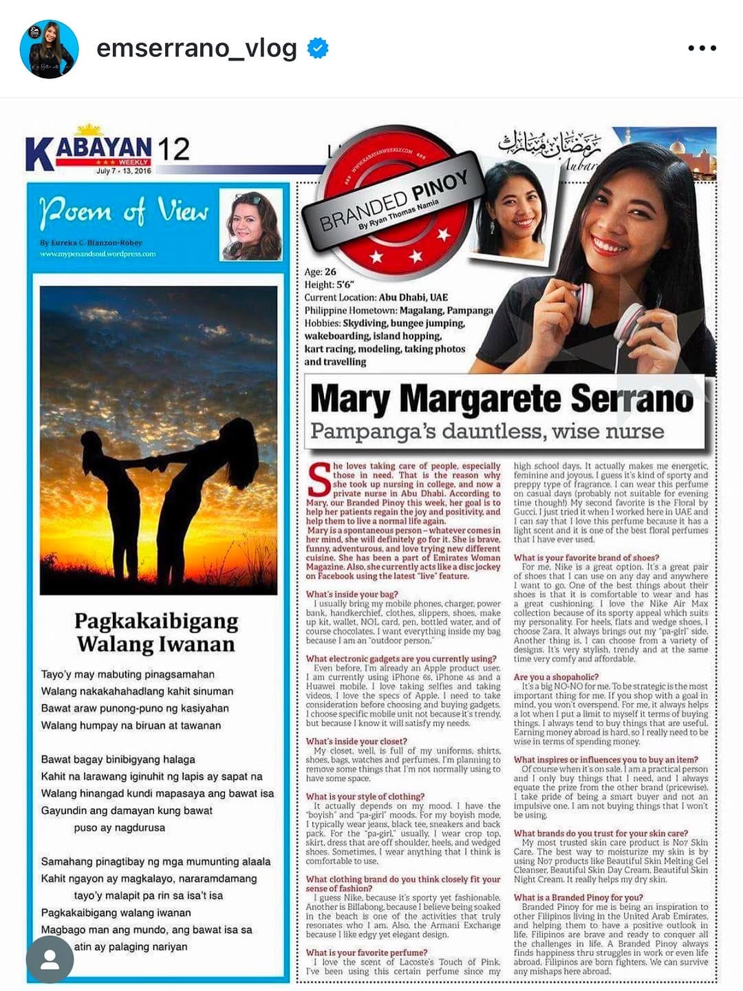 Post 1 by Em Serrano (margarete serrano) on Instagram (carousel)