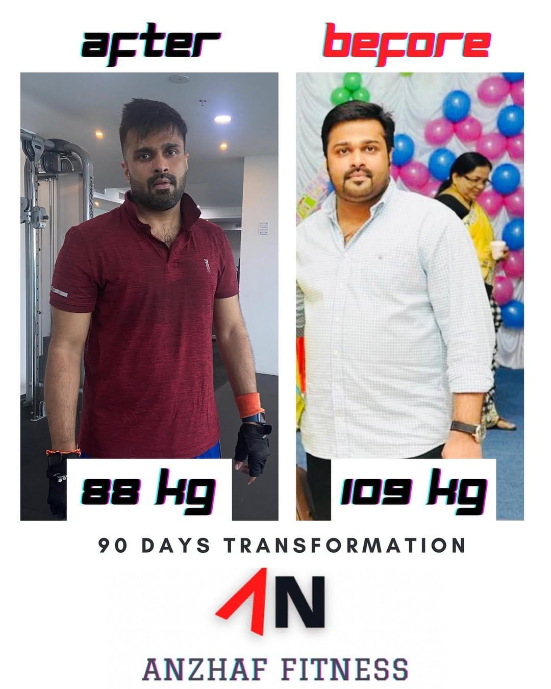 Post 8 by ANZHAF FITNESS / TRANSFORMATION COACH on Instagram (image)