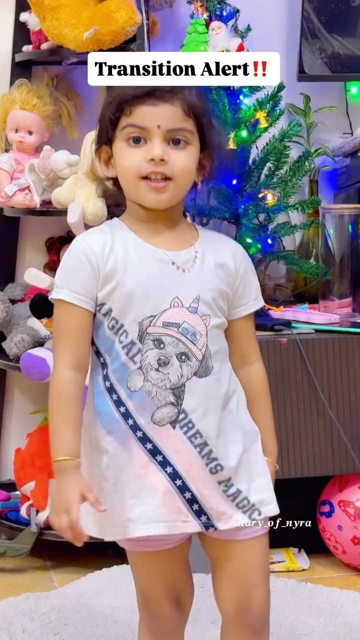 Post 4 by NYRA_ANOOP / Baby_Influencer 💫 on Instagram (video)