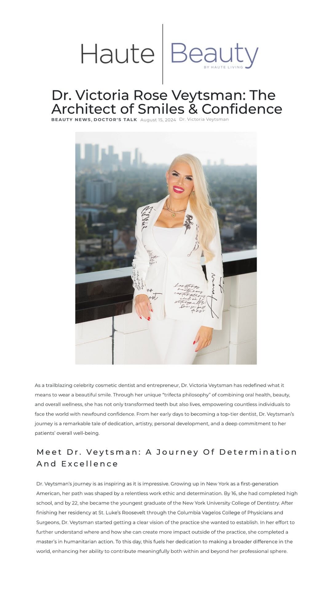 Post 2 by Dr. Victoria Rose Veytsman DDS on Instagram (video)