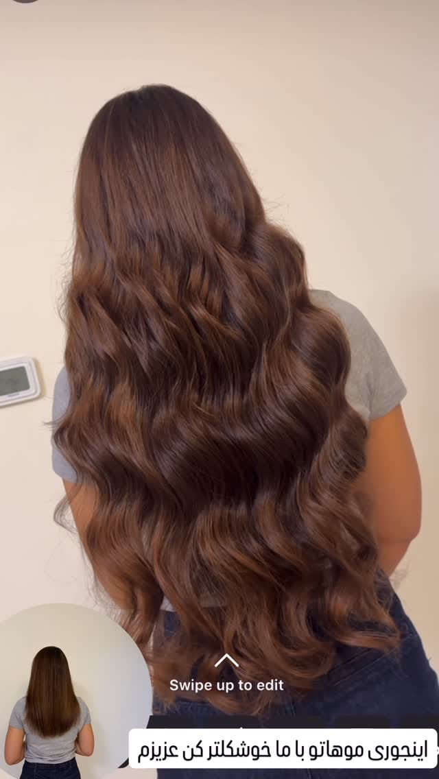 Post 6 by Hair extensions Dubai/اکستنشن مو شیراز on Instagram (video)