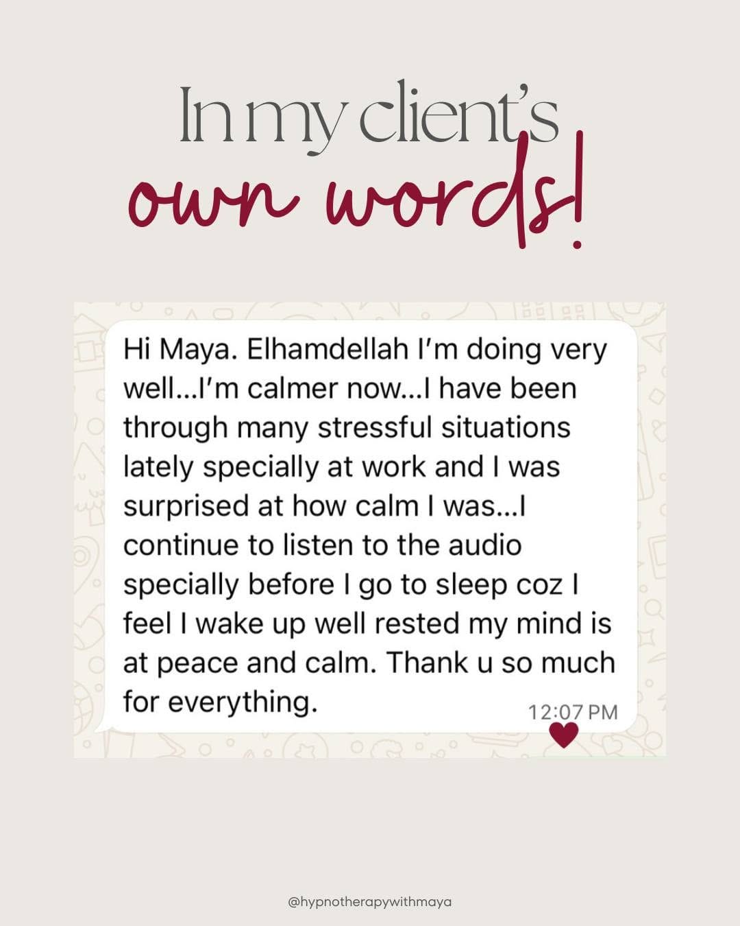 Post 6 by Maya Siblini | RTT® Hypnotherapist + Family Constellation on Instagram (image)