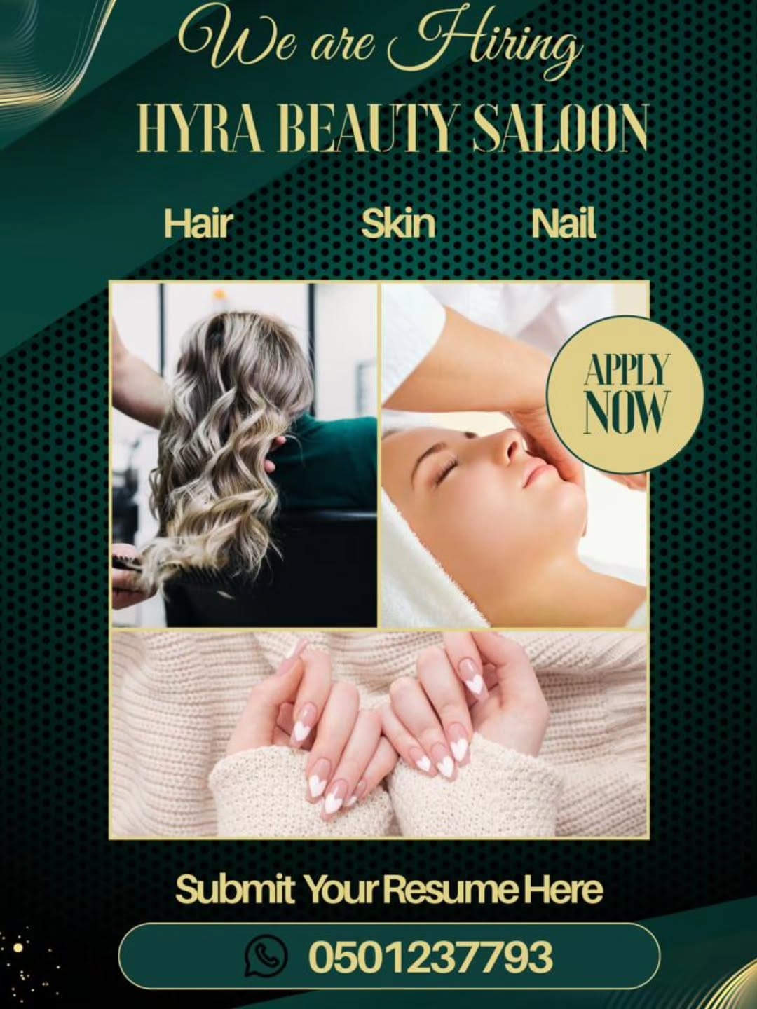 Post 4 by HYRA BEAUTY SALOON on Instagram (image)