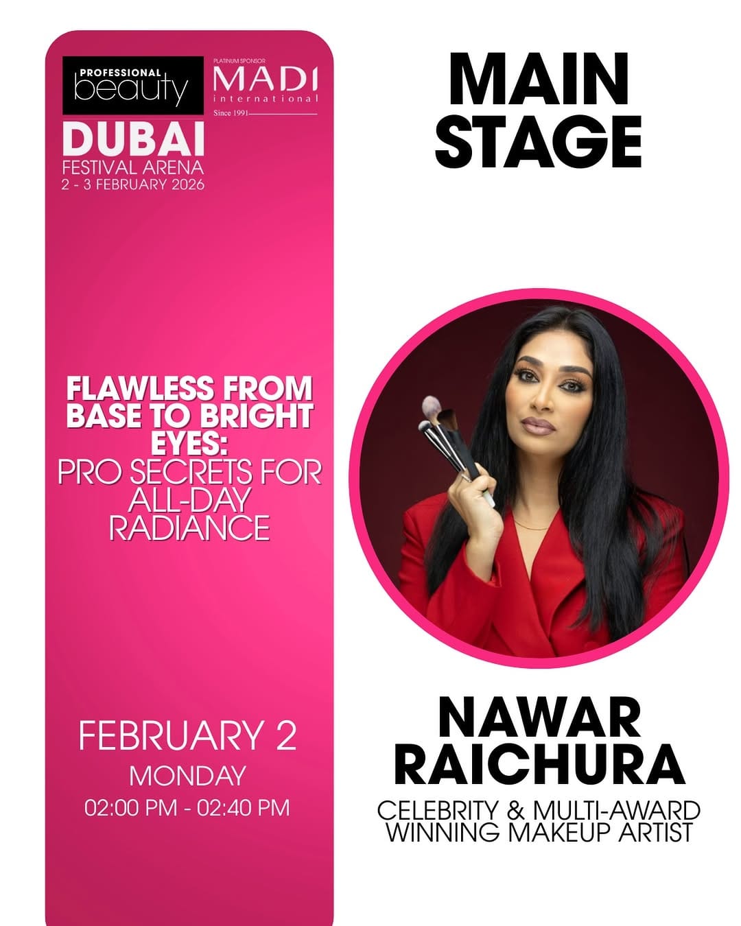Post 1 by NAWAR RAICHURA | London & Dubai Makeup Artist on Instagram (image)