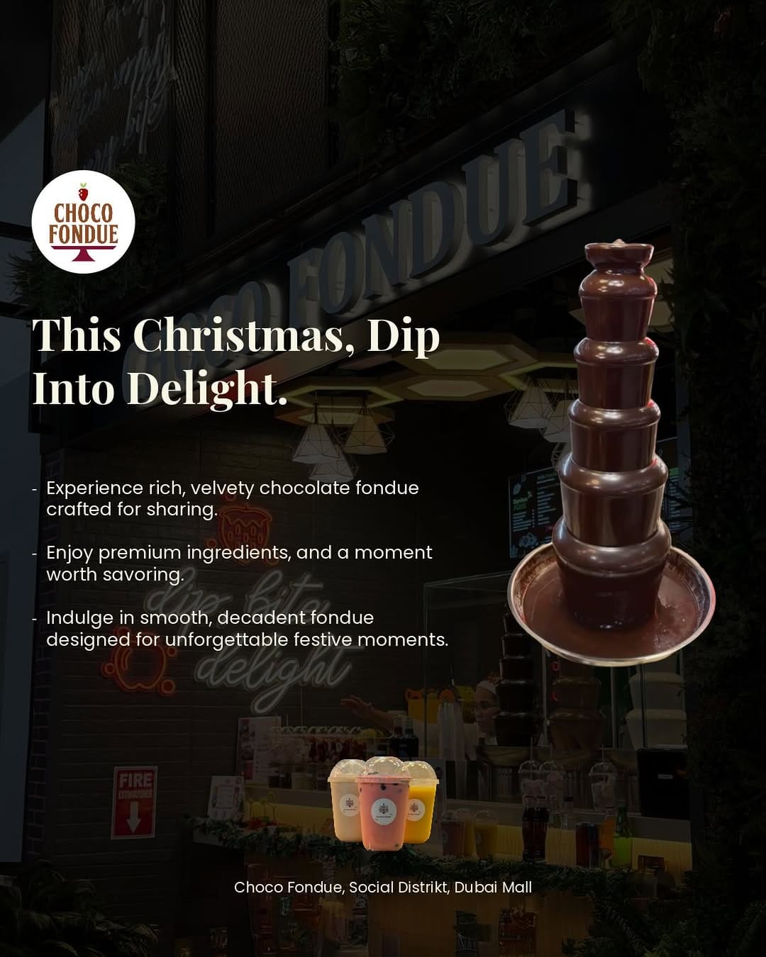 Post 9 by Choco Fondue | Dubai Desserts & Sweet Treats | Social Distrikt on Instagram (image)