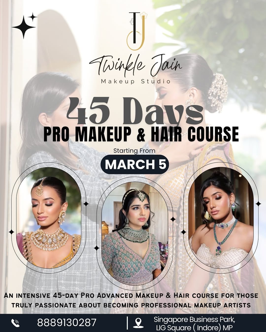 Post 8 by Twinkle Jain | Bridal Makeup Artist on Instagram (image)