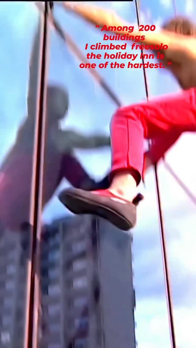 Post 10 by Alain Robert | Legendary Free Solo Climber on Instagram (video)