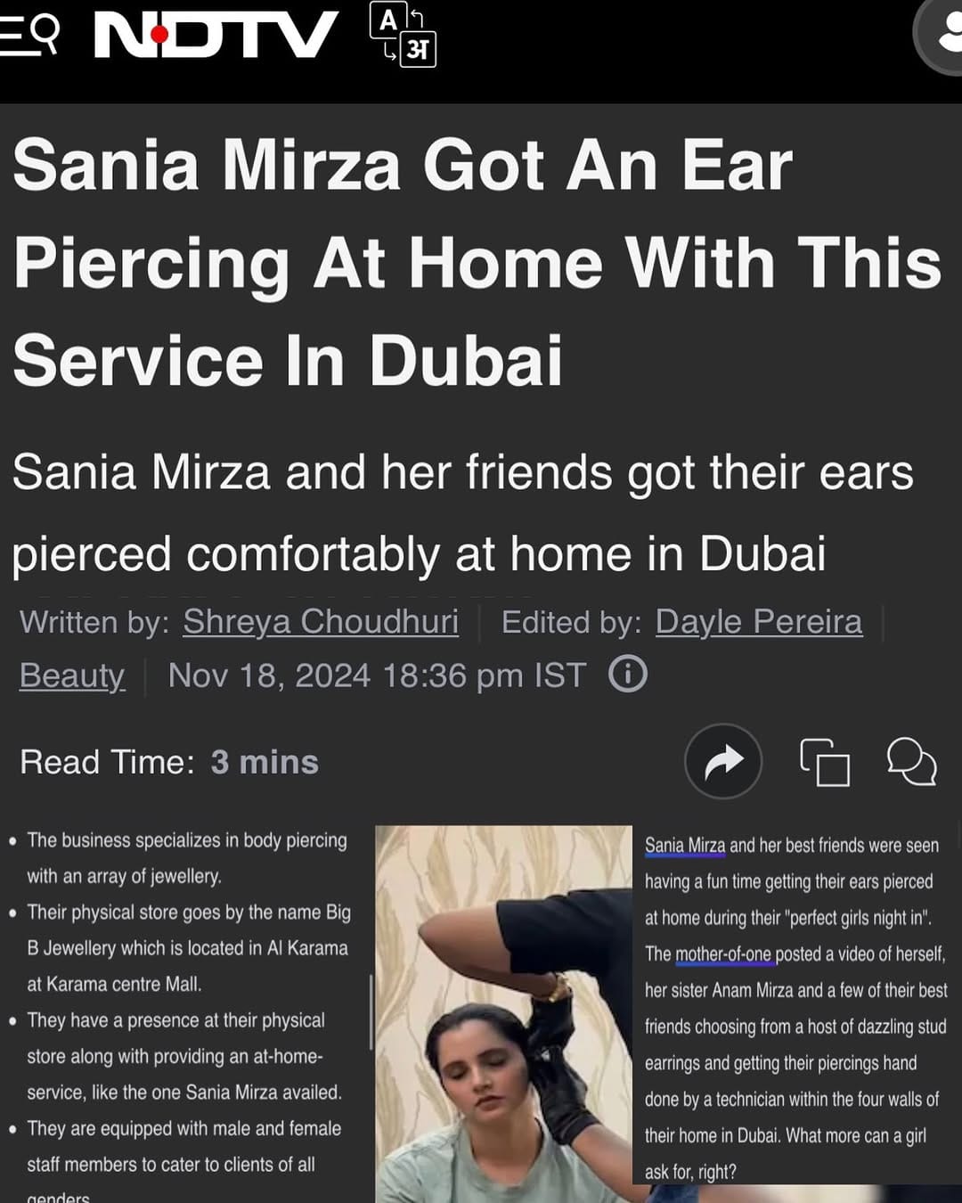 Post 10 by Piercing Service Dubai on Instagram (image)