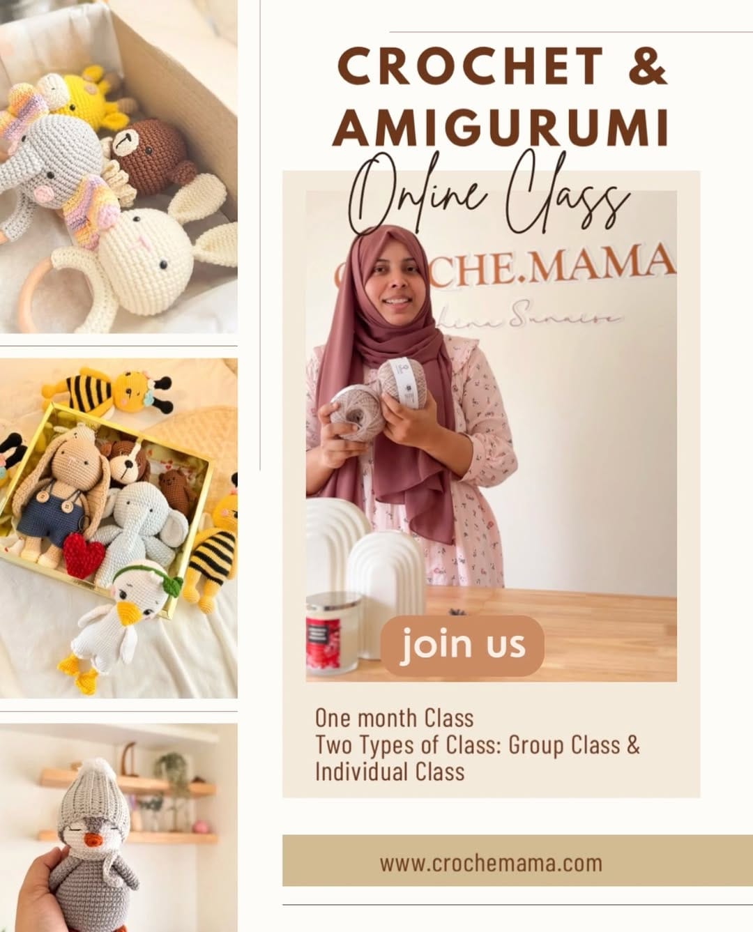 Post 2 by Mehina Sunaise / Amigurumi artist in Kerala on Instagram (image)
