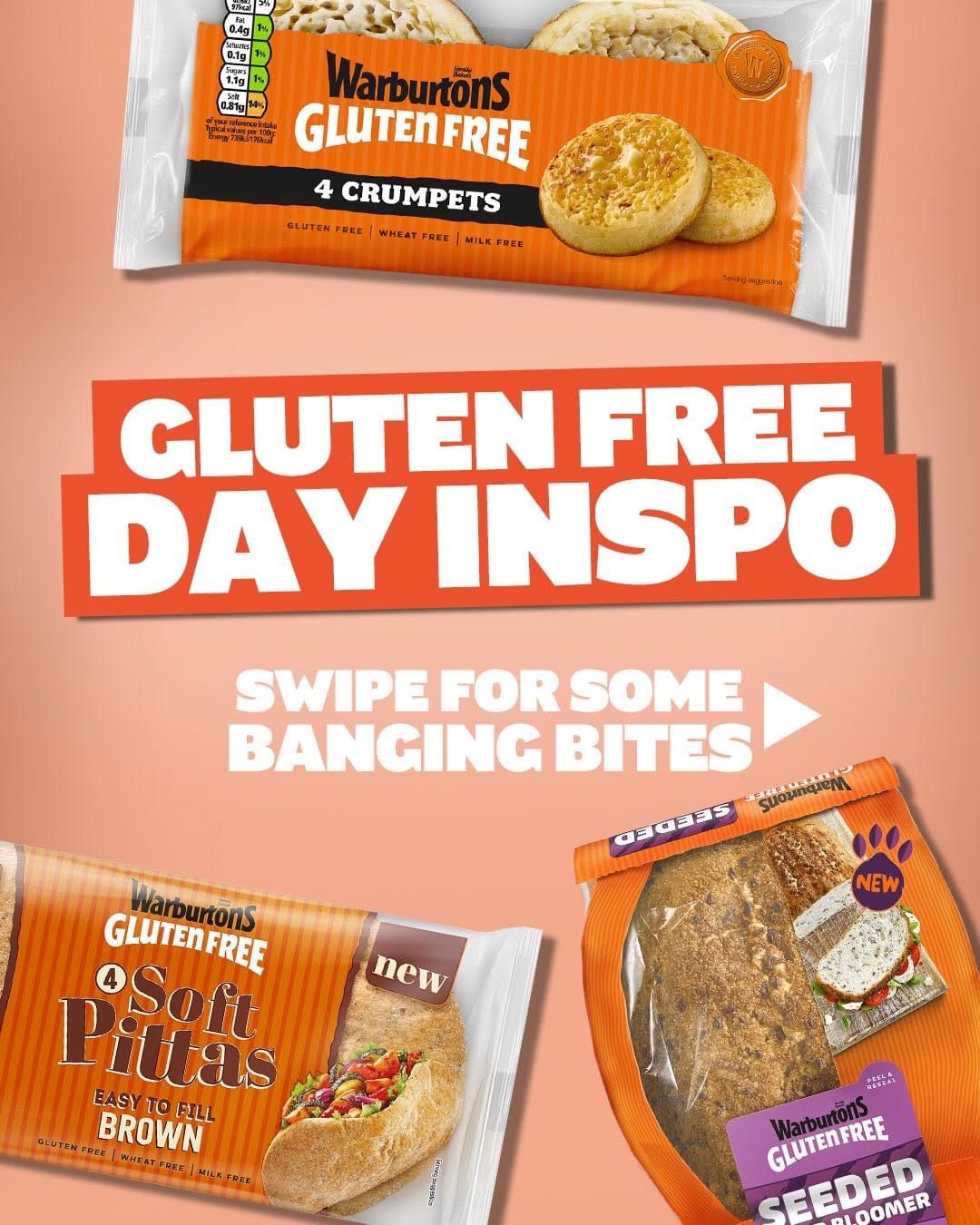 Post 5 by Warburtons Gluten Free on Instagram (carousel)