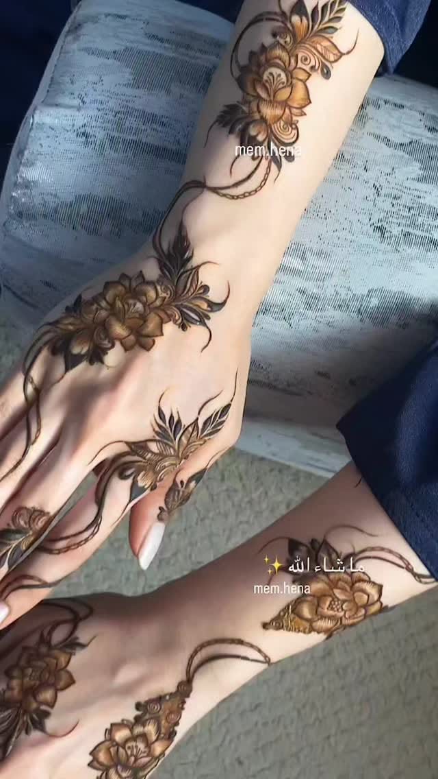 Post 10 by henna/نقش حنة on Instagram (video)
