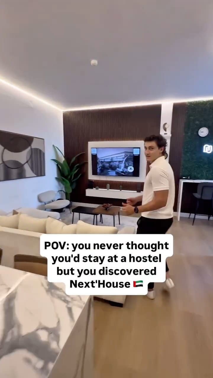 Post 6 by Next’House Hostels & Co-livings | Dubai on Instagram (video)