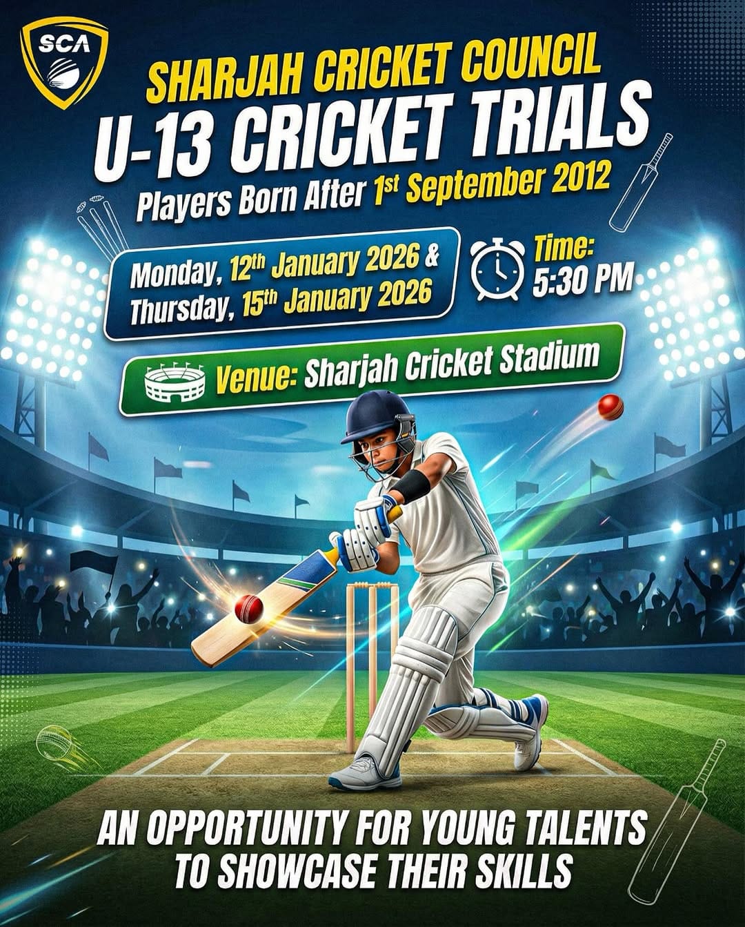 Post 4 by Sharjah Cricket Stadium on Instagram (image)