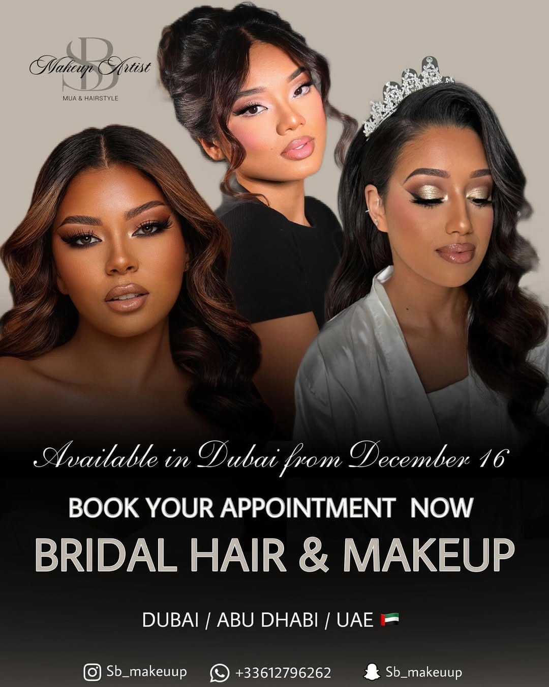 Post 9 by BRIDAL MAKEUP ARTIST & HAIRSTYLE DUBAI on Instagram (image)