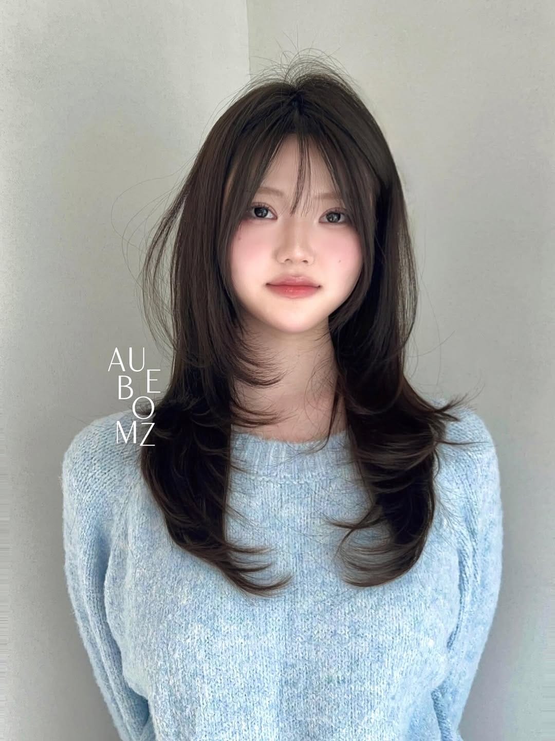 Post 7 by 부산미용실 동래미용실 어브컴즈 라라 레이어드컷 브라운염색 on Instagram (image)