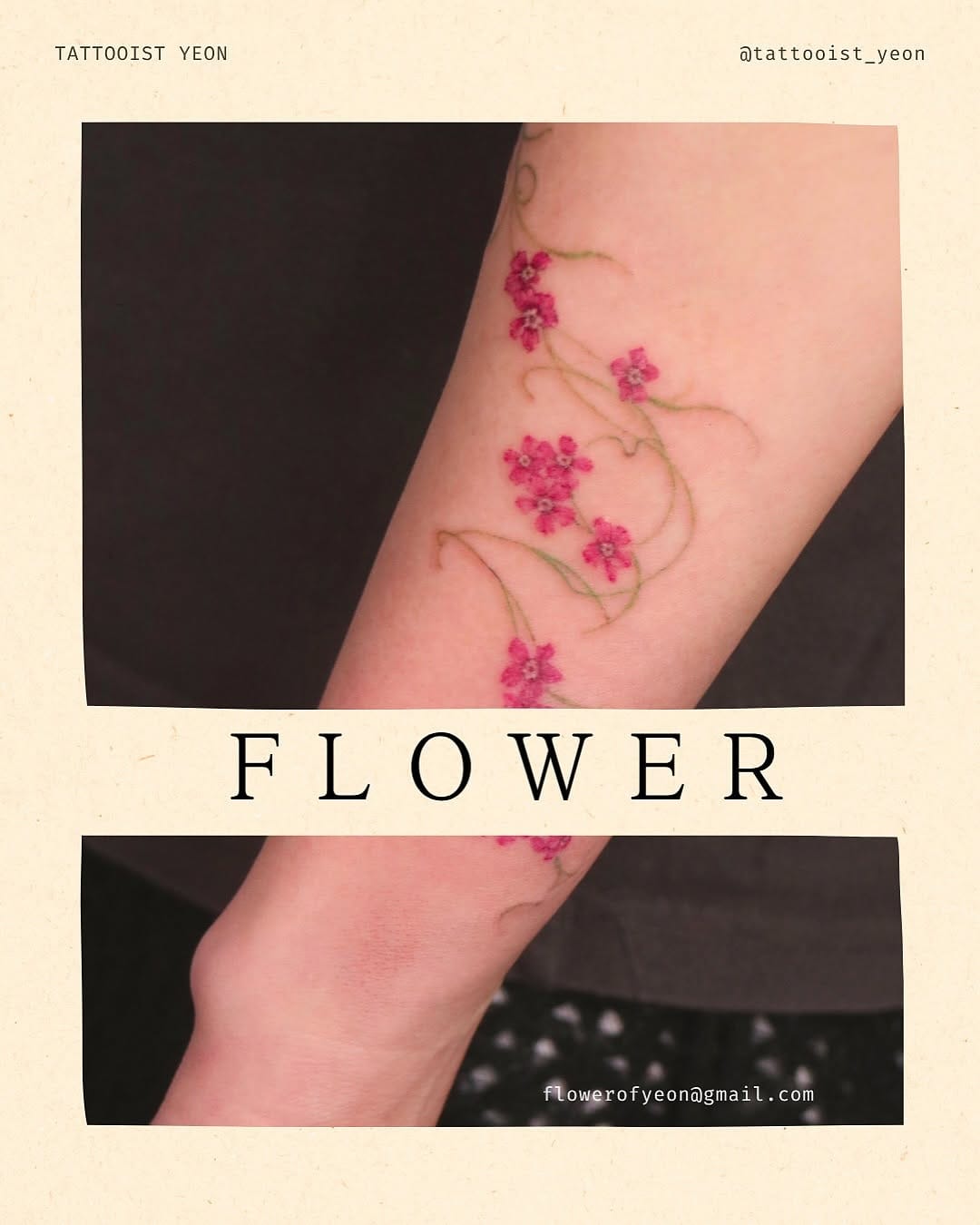 Post 8 by Flowertattoo : Tattooist_YEON 꽃타투 _타투이스트연 on Instagram (carousel)
