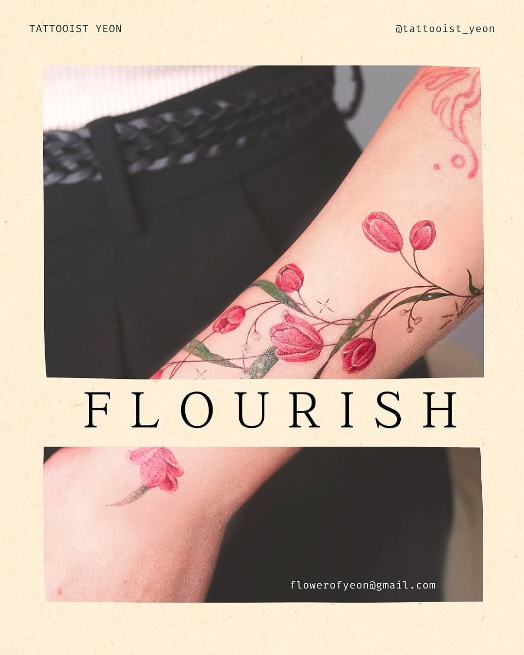 Post 10 by Flowertattoo : Tattooist_YEON 꽃타투 _타투이스트연 on Instagram (carousel)