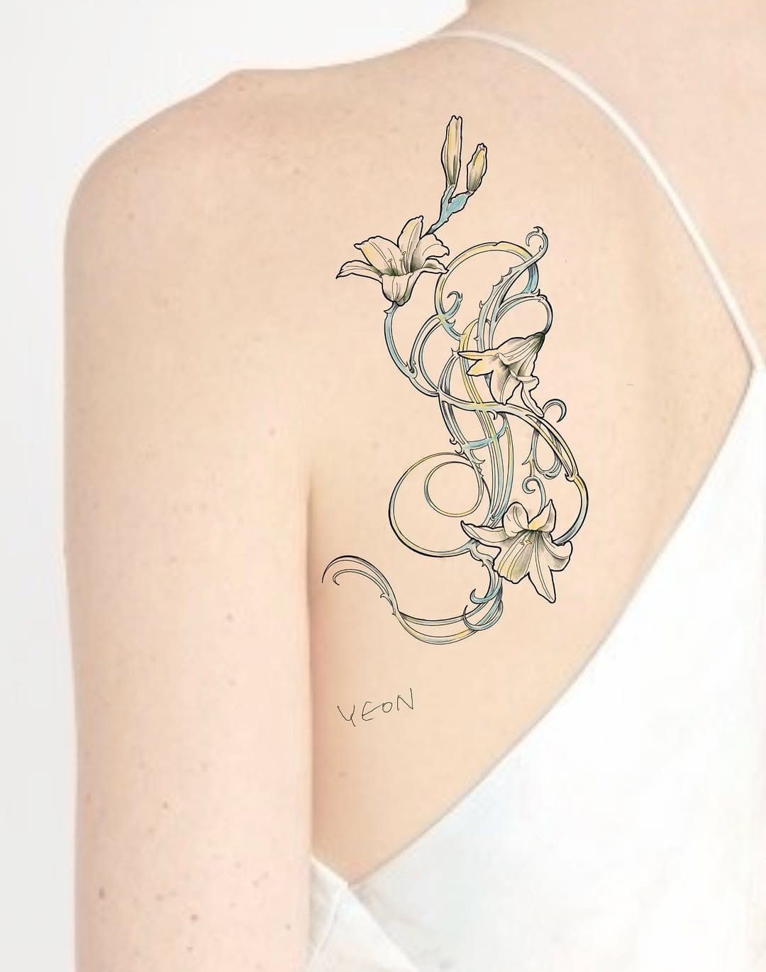 Post 1 by Flowertattoo : Tattooist_YEON 꽃타투 _타투이스트연 on Instagram (carousel)