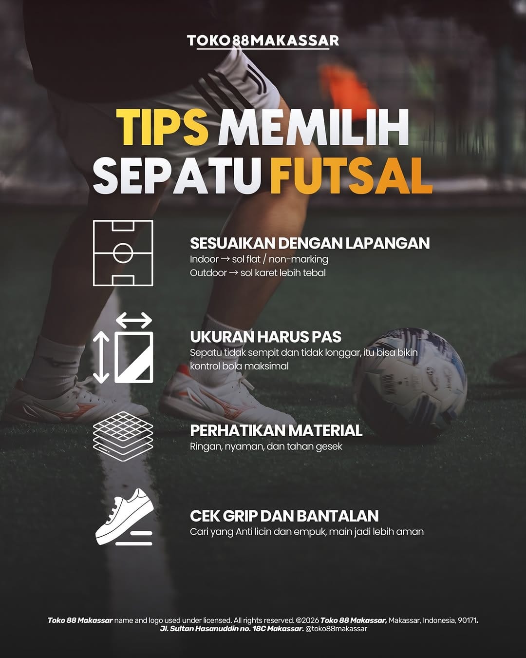 Post 8 by TOKO 88 MAKASSAR on Instagram (image)
