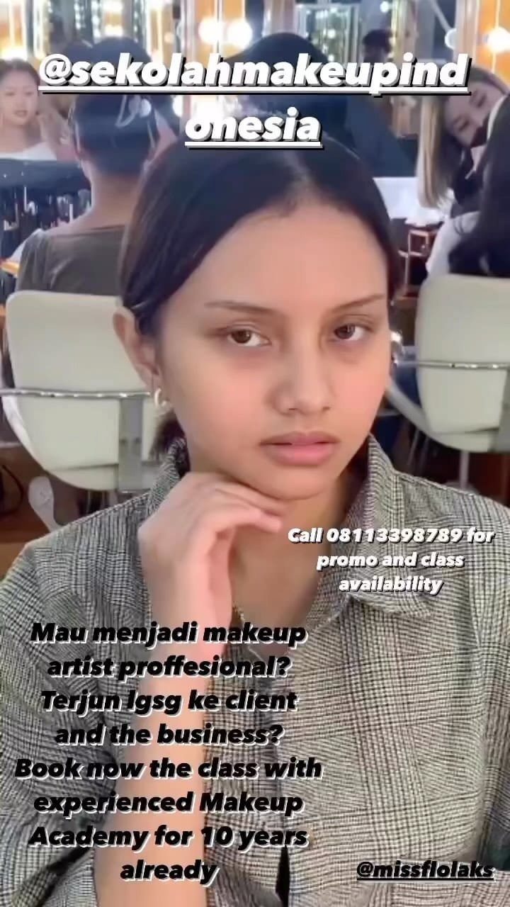 Post 10 by Sekolahmakeupindonesia on Instagram (video)