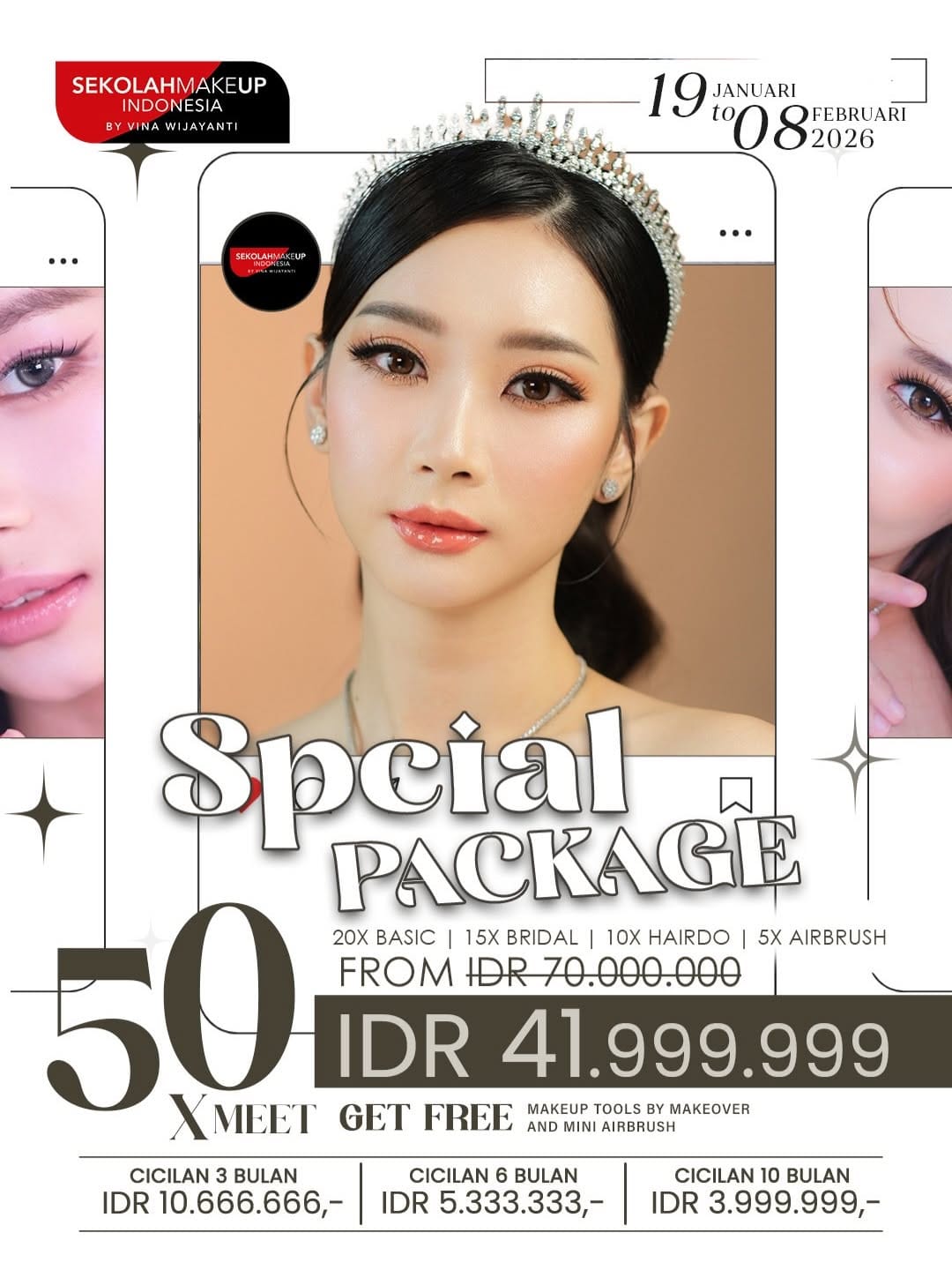 Post 4 by Sekolahmakeupindonesia on Instagram (carousel)
