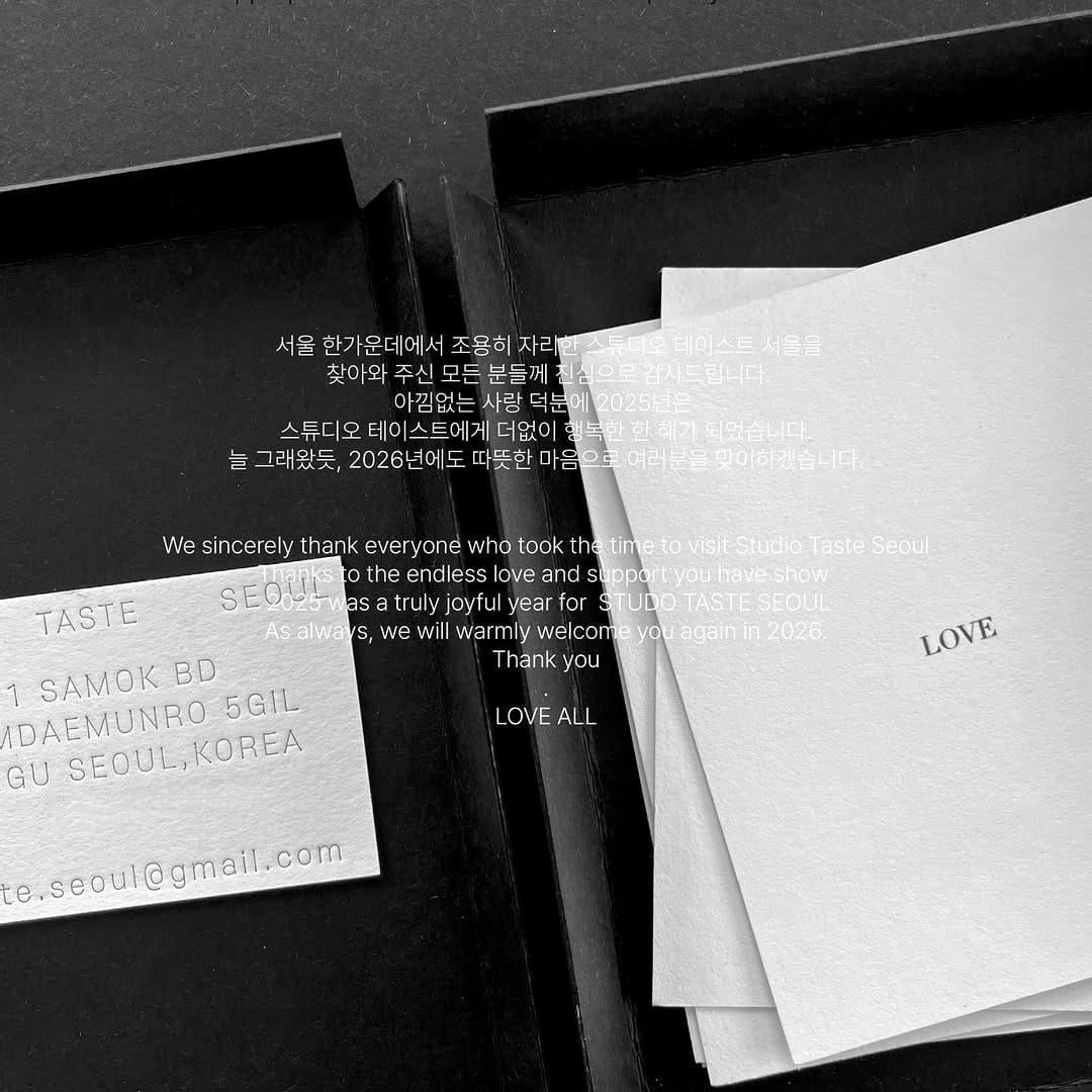Post 2 by STUDIO.TASTE.SEOUL on Instagram (image)