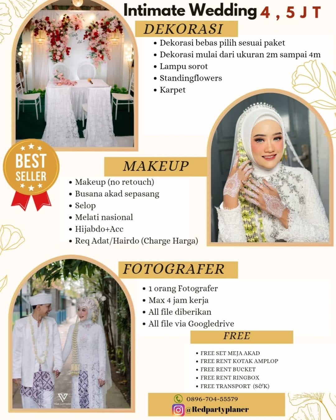 Post 8 by BACKDROP DEPOK & WEDDING DEPOK on Instagram (carousel)