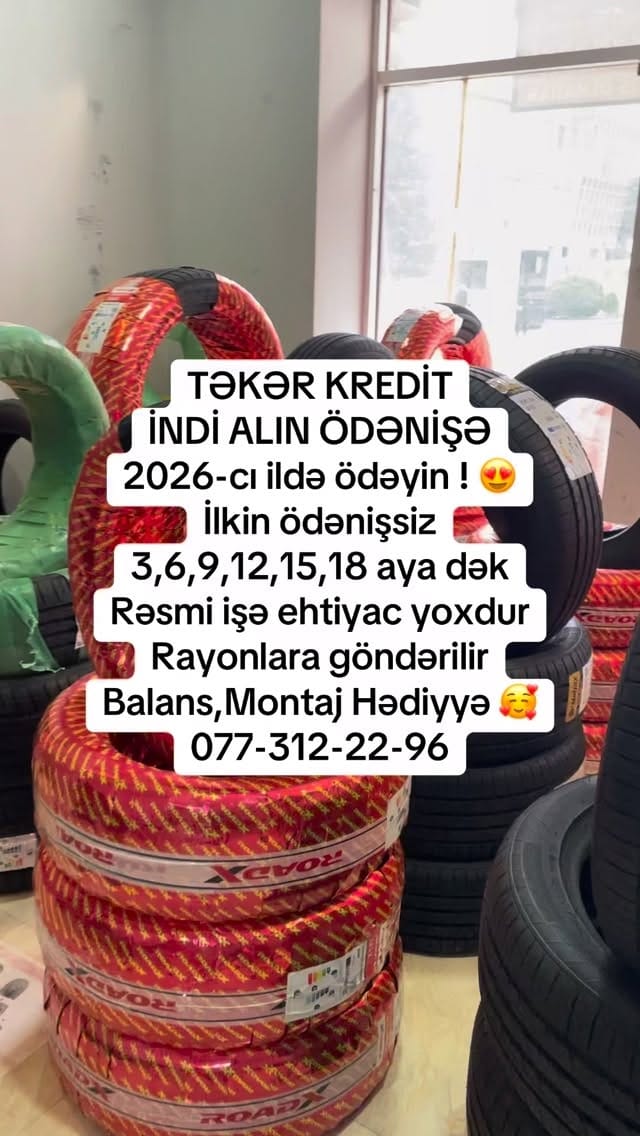 Post 7 by Təkərlənd.az Təkər Kredit on Instagram (video)