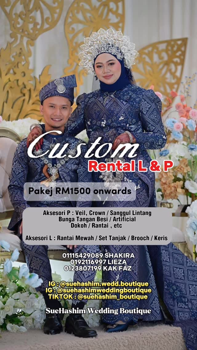 Post 8 by SueHashim Wedding Boutique on Instagram (video)