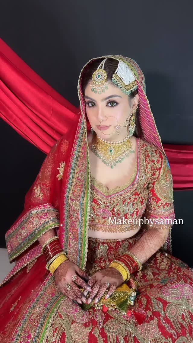 Post 4 by Saman Anwar || Lucknow Makeup Artist on Instagram (video)