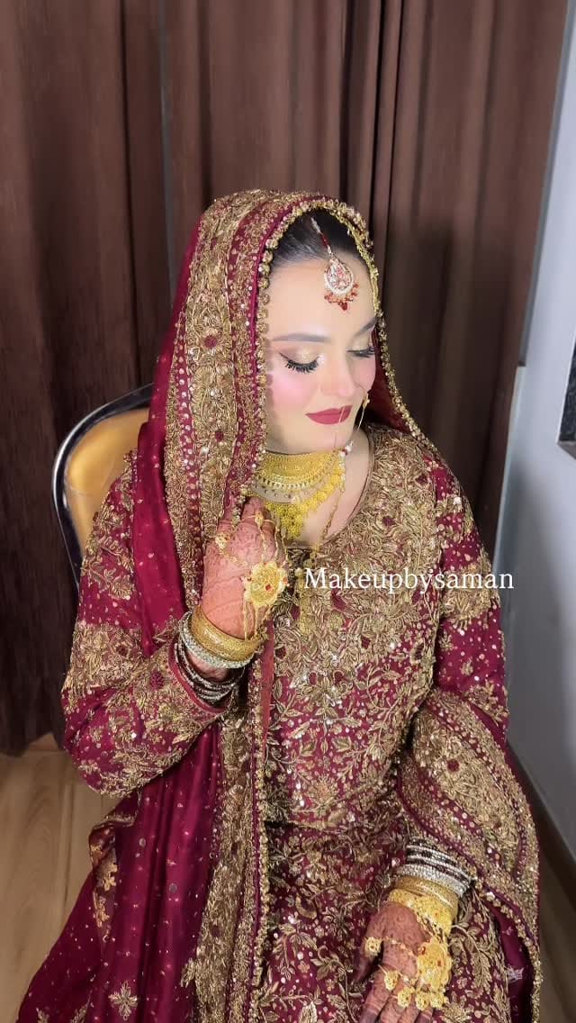 Post 5 by Saman Anwar || Lucknow Makeup Artist on Instagram (video)