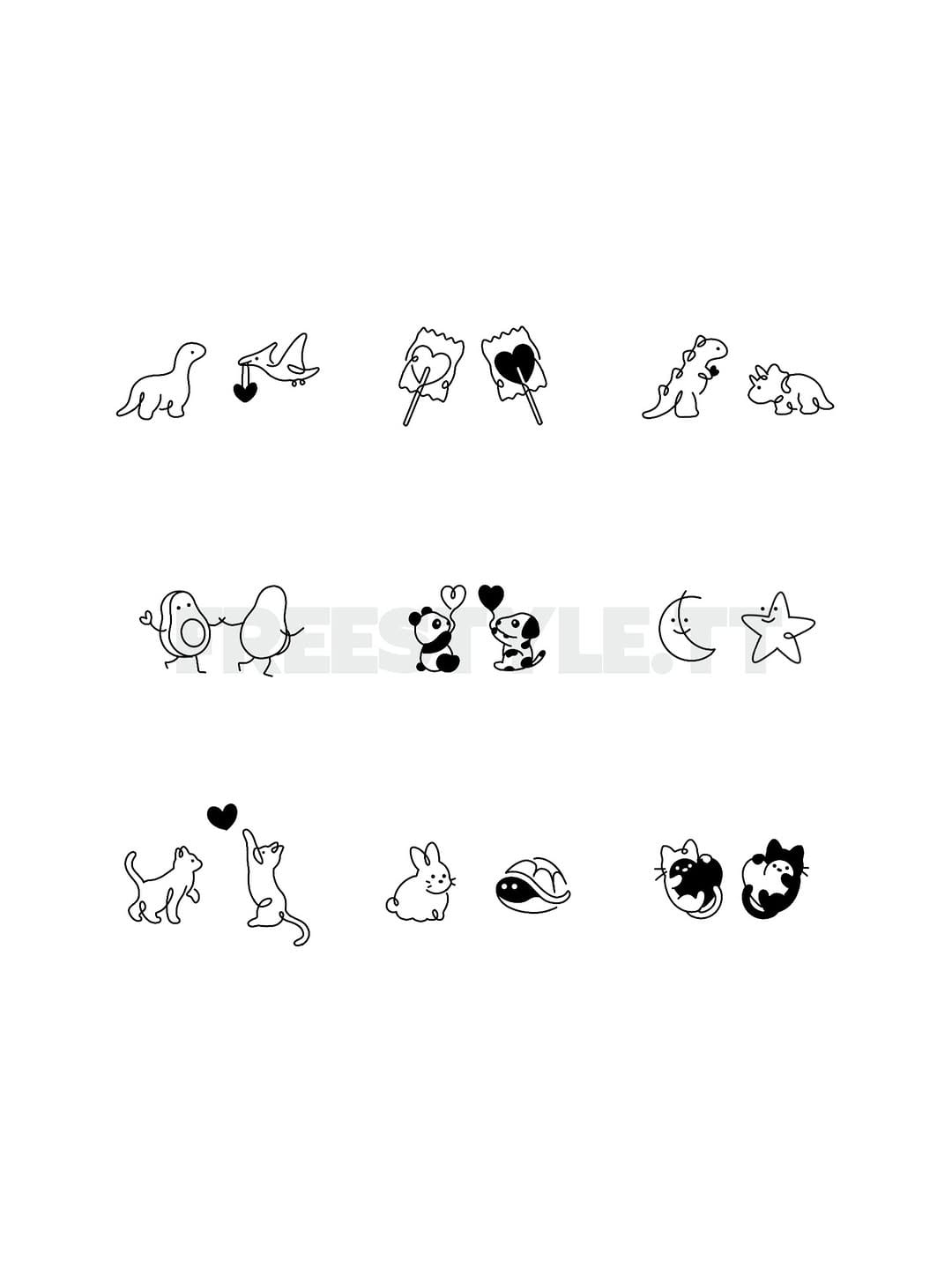 Post 4 by 프리스타일타투 우정타투 반려동물타투 커플타투 on Instagram (carousel)
