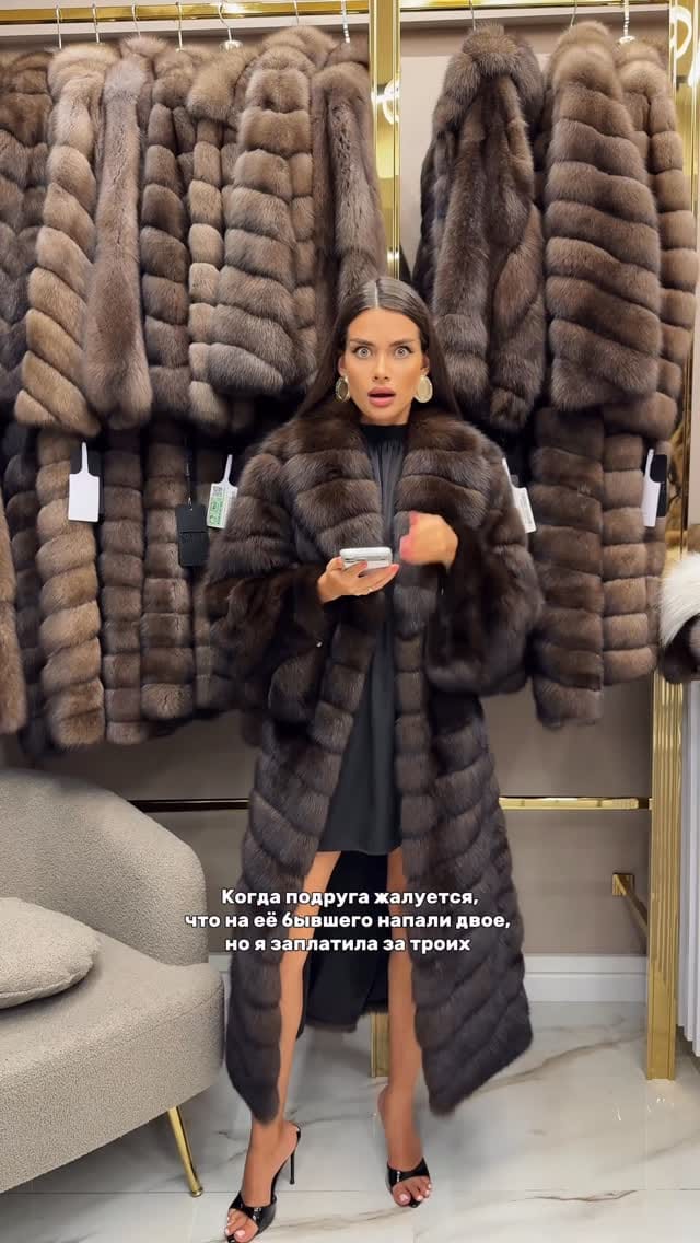Post 7 by СОБОЛЬ| МЕХА| ШУБЫ|КУНИЦА on Instagram (video)