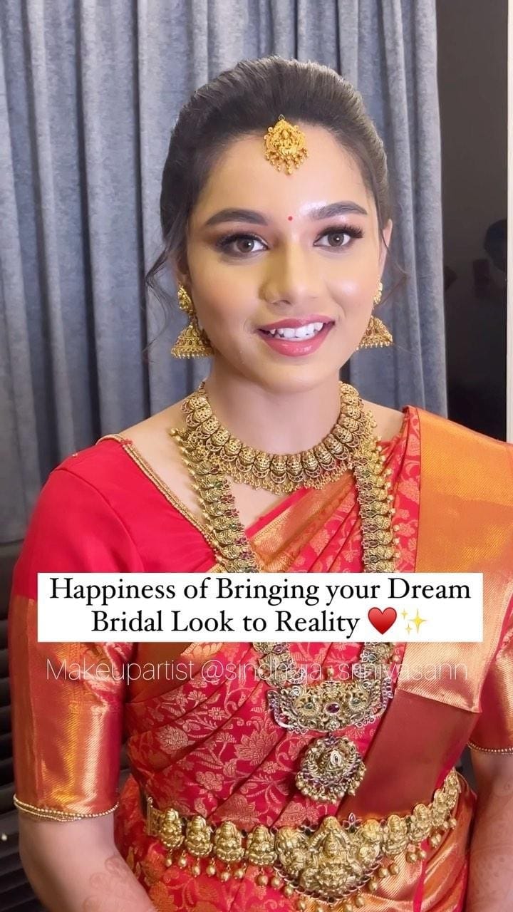 Post 9 by Sindhuja Srinivasan| Makeup Artist on Instagram (video)