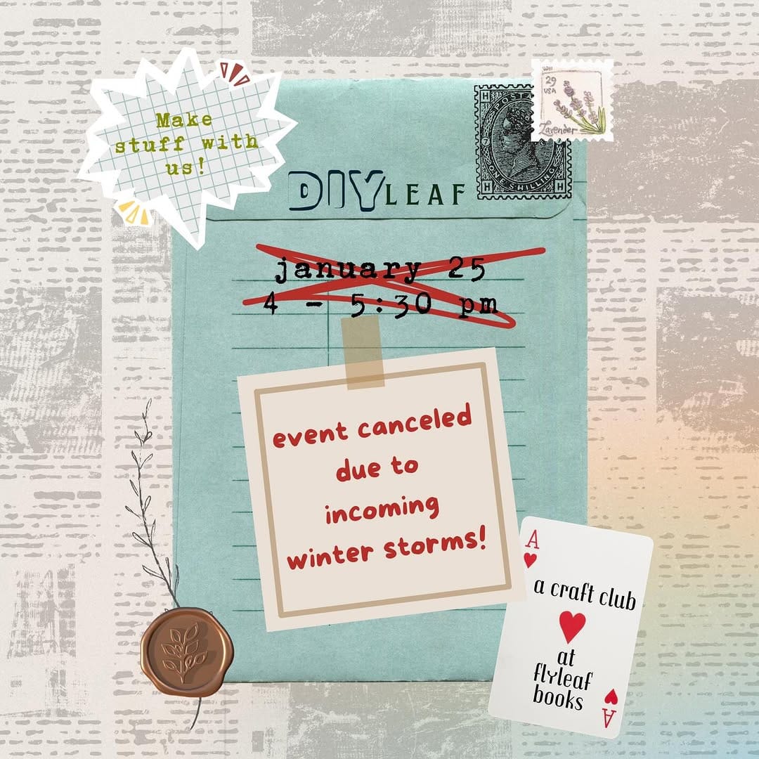 Post 4 by Flyleaf Books on Instagram (image)