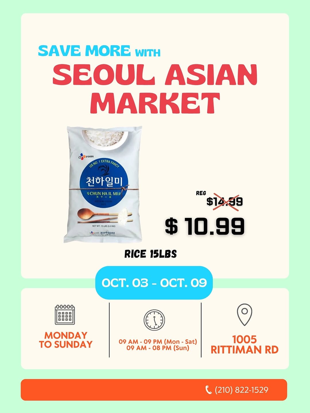 Post 1 by Seoul Asian Market & Café on Instagram (carousel)