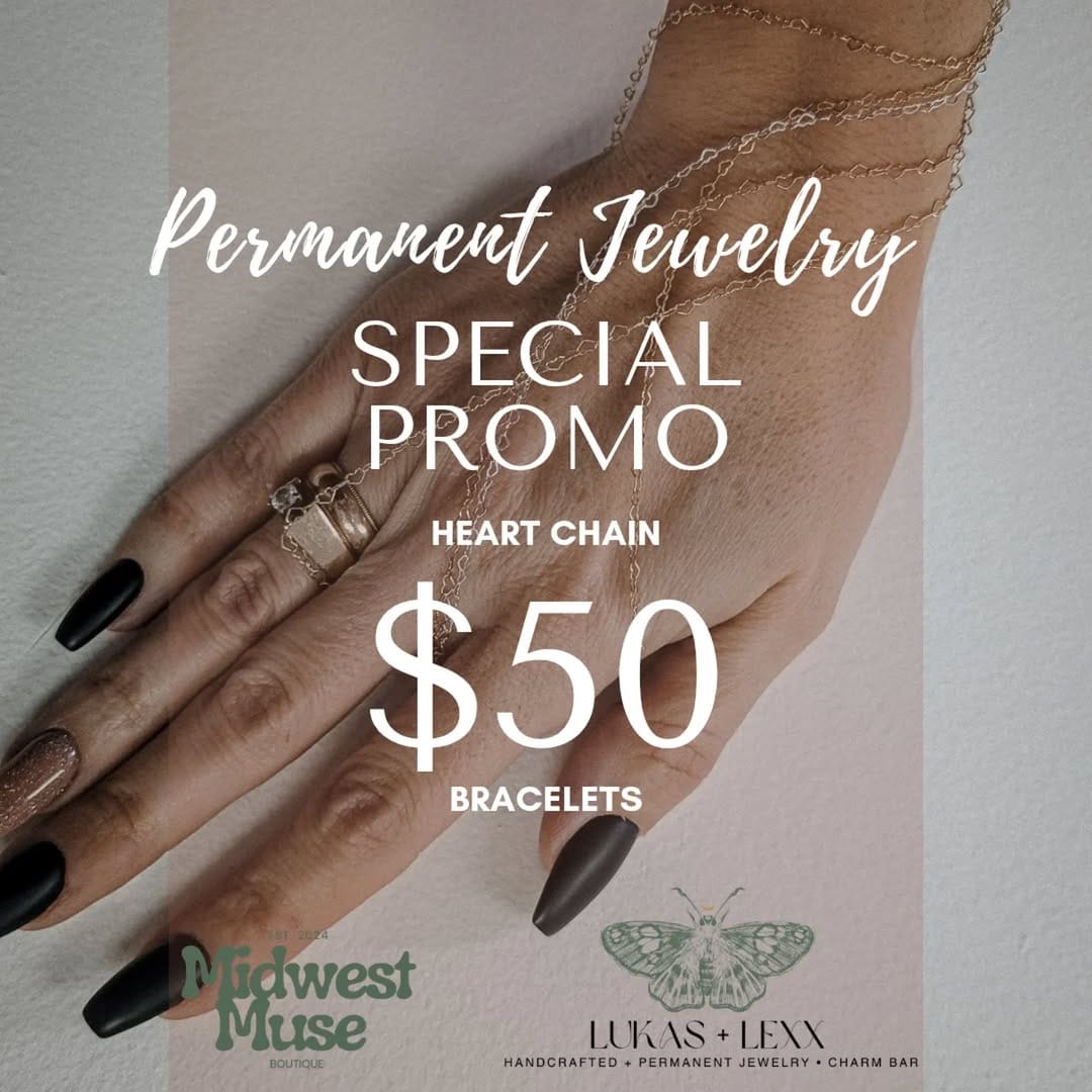 Post 5 by MIDWEST MUSE BOUTIQUE | PERMANENT JEWELRY | CHARM BAR on Instagram (carousel)