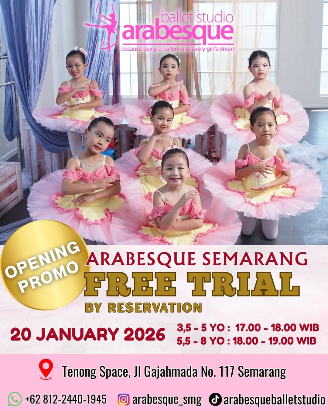Post 2 by Arabesque Ballet Studio IDN on Instagram (image)