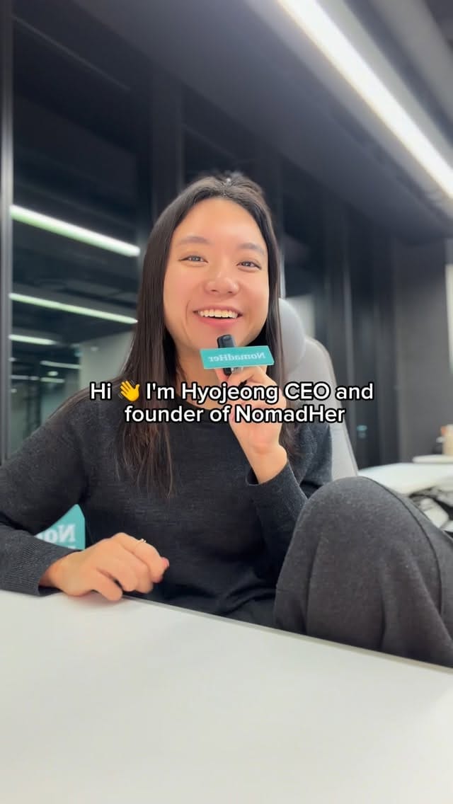 Post 2 by Hyo Jeong | CEO @NomadHer on Instagram (video)