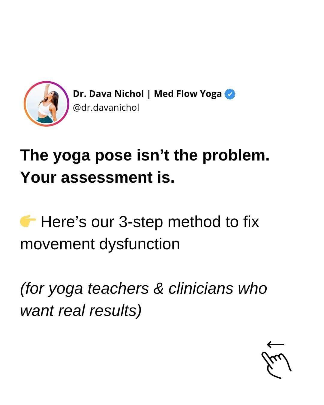 Post 5 by Dr. Dava Nichol | Med Flow Yoga on Instagram (carousel)