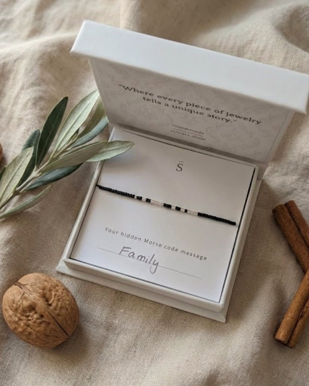 Post 4 by SIMATA | Morse Code Jewelry on Instagram (image)