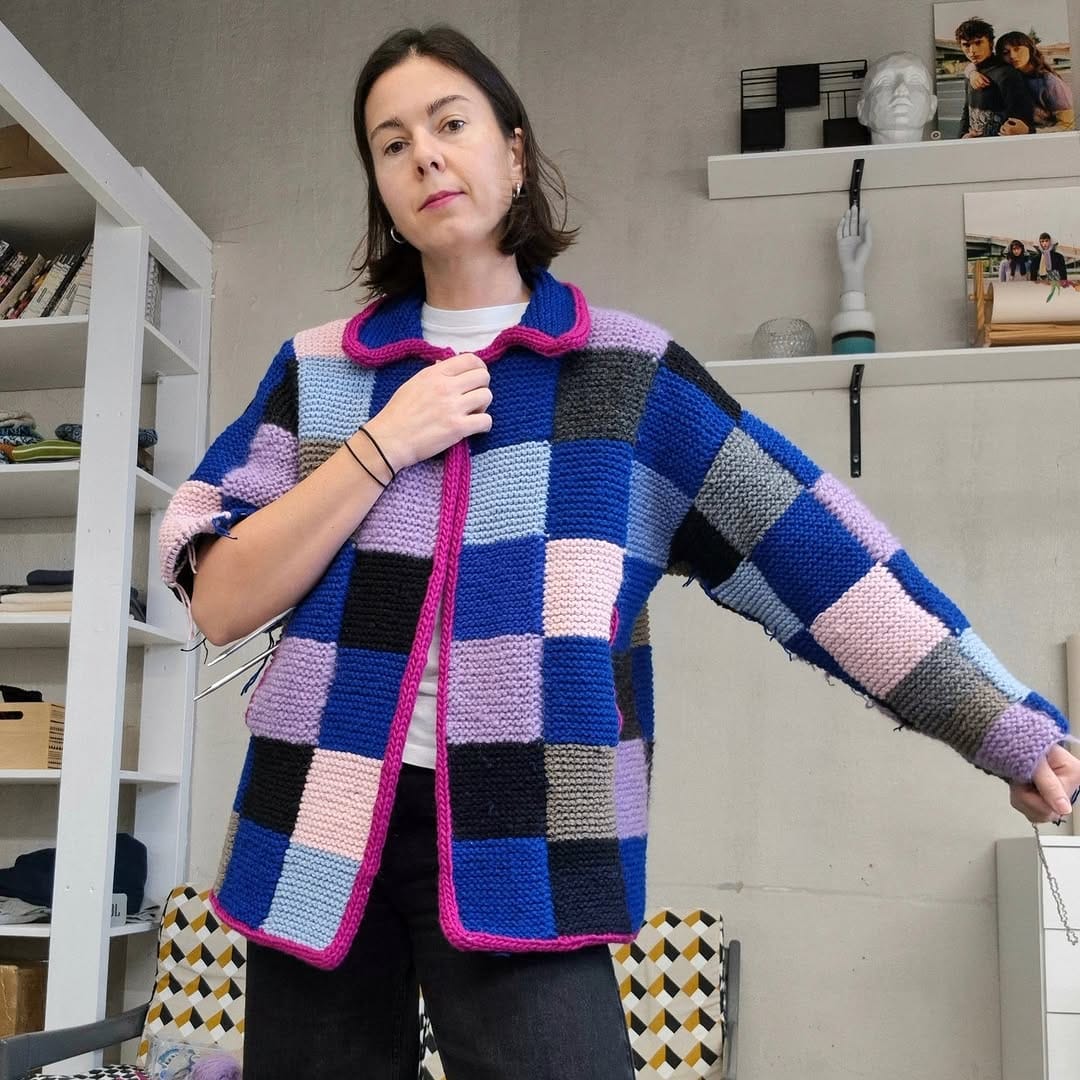 Post 5 by MEKOOME | Handknitted abstract knitwear on Instagram (carousel)