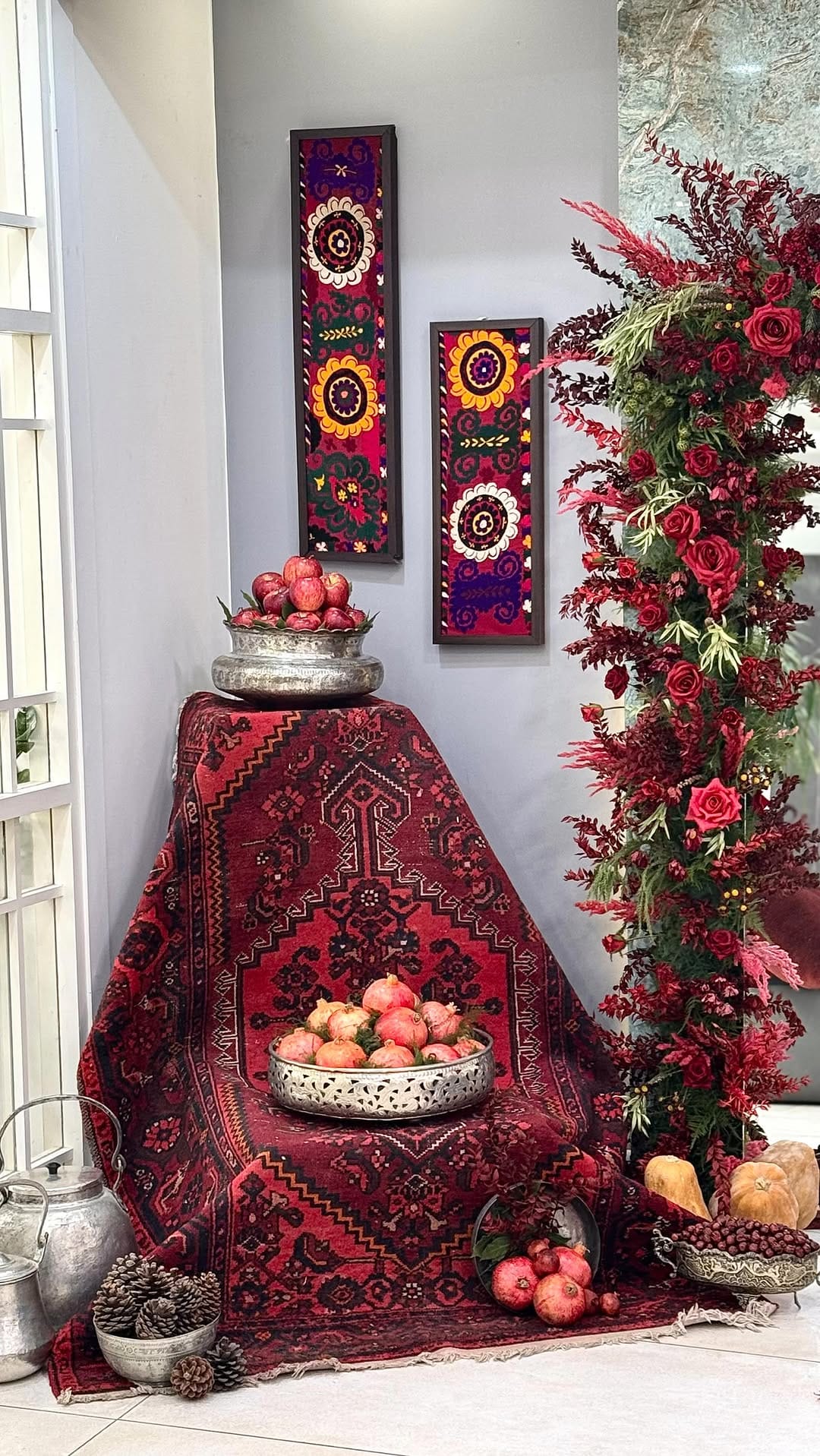 Post 3 by دیزاین، گل آرایی و بادکنک آرایی،سفره عقد (قزوین) on Instagram (video)