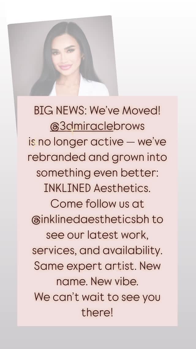 Post 1 by 3D Miracle Brows Temporary Account on Instagram (video)