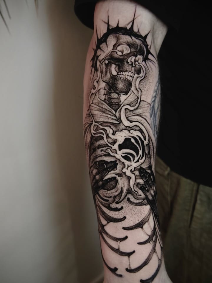 Post 2 by Tattoo Artist · Blackwork · Tallinn on Instagram (carousel)