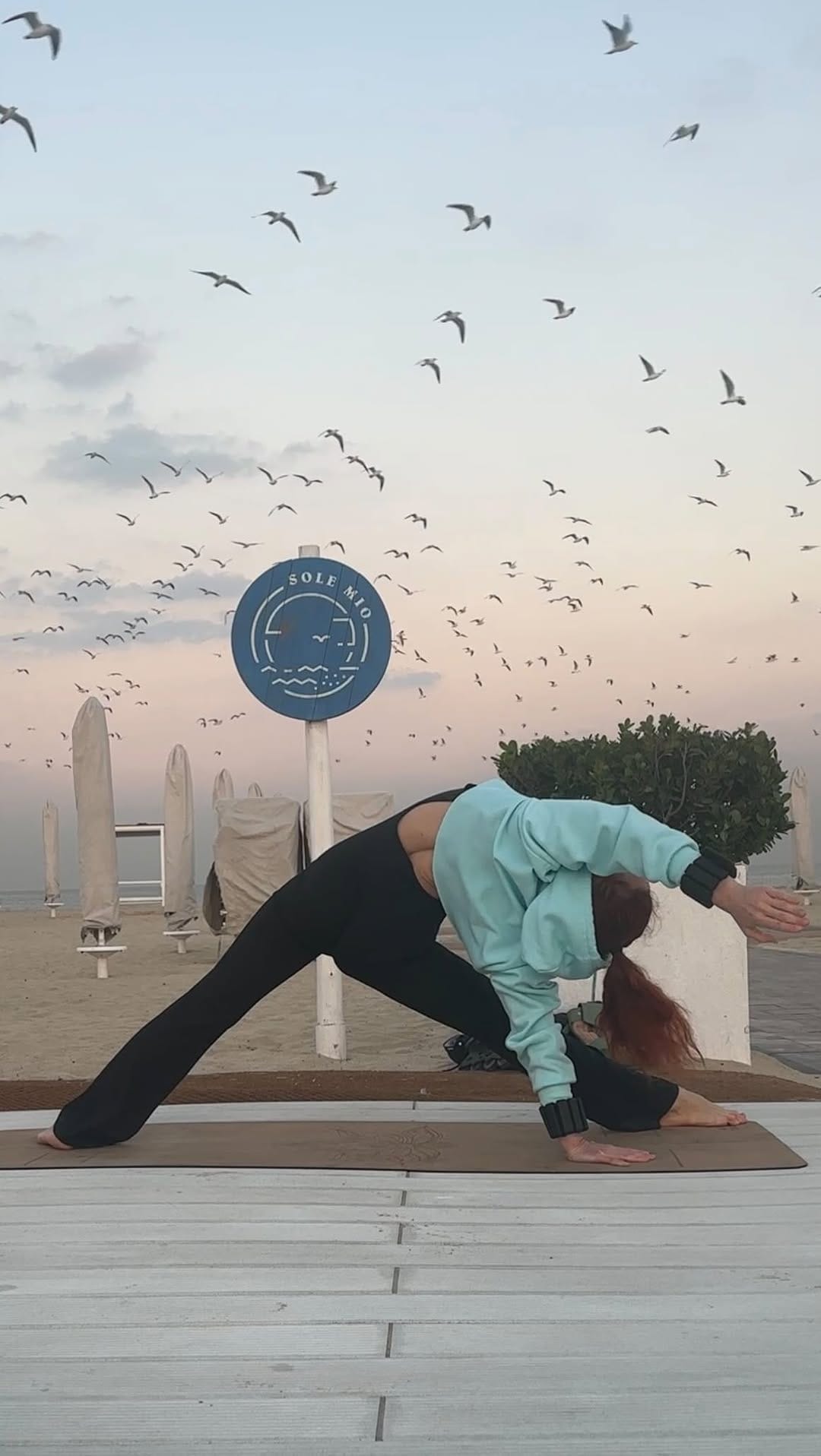 Post 10 by Michaela | Yoga flow with Shaolin strength on Instagram (video)
