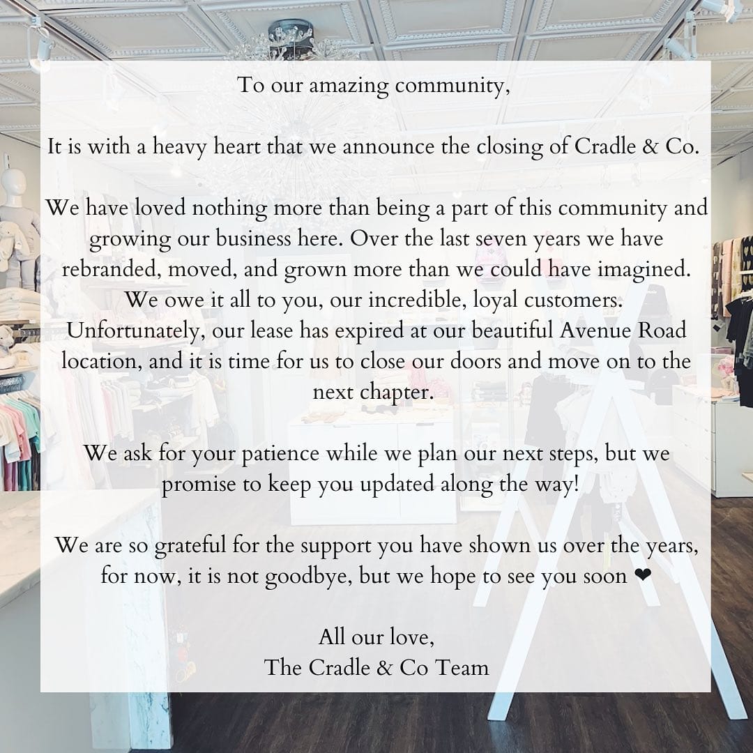 Post 1 by Cradle and Co on Instagram (image)