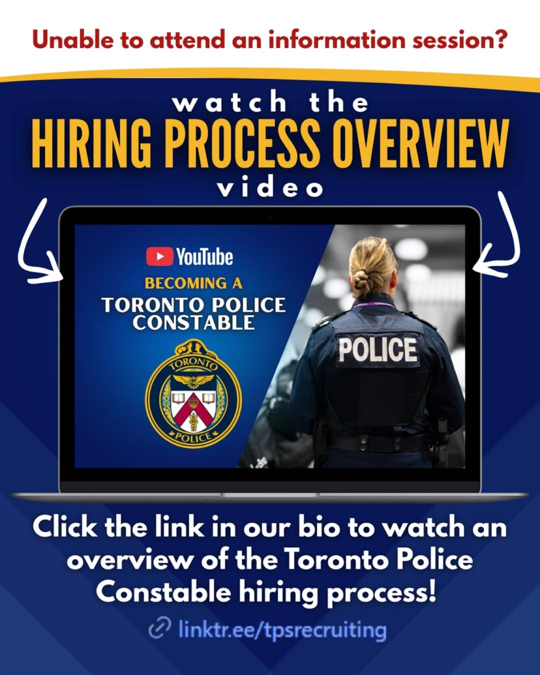 Post 8 by Toronto Police - Talent Acquisition on Instagram (image)