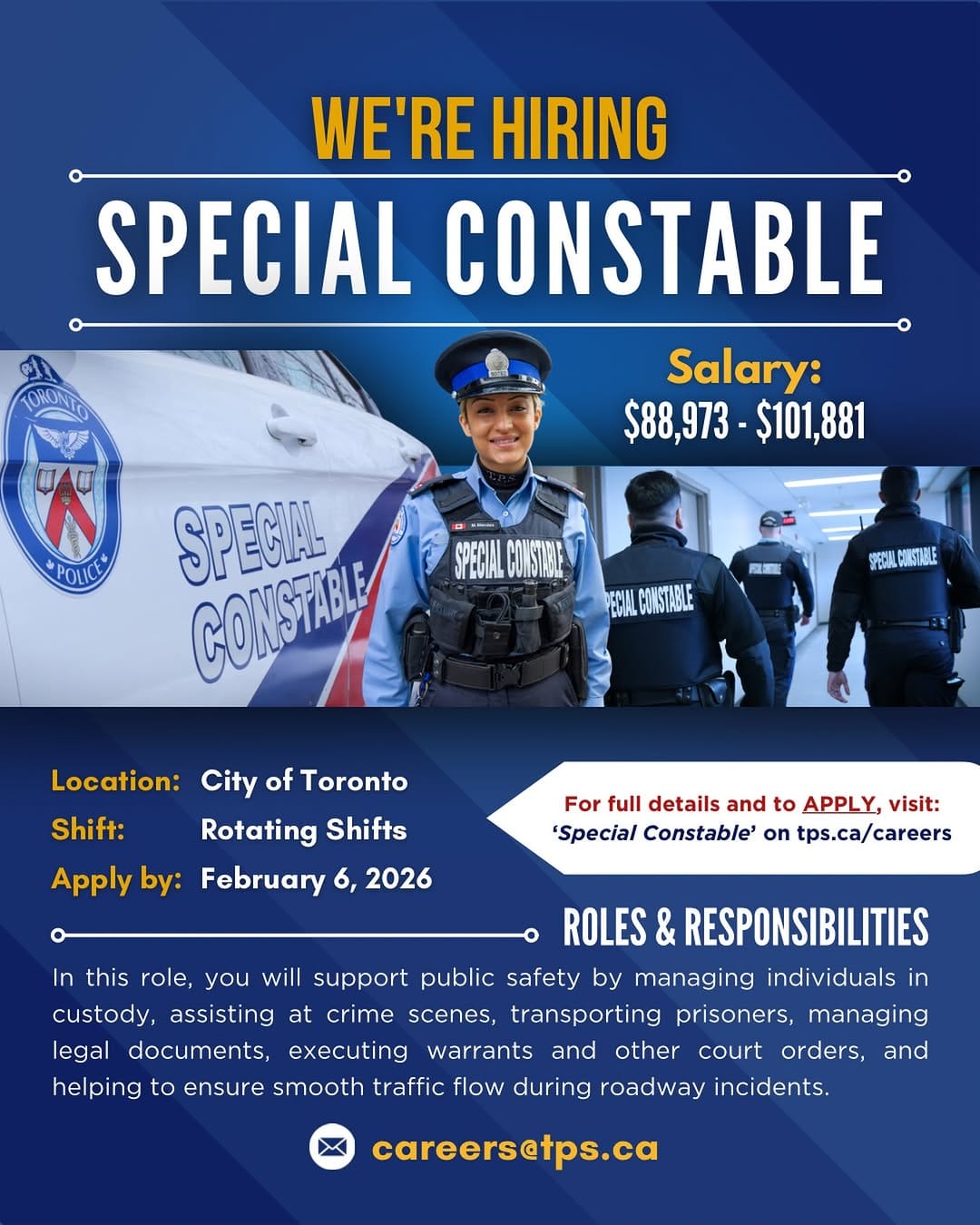 Post 5 by Toronto Police - Talent Acquisition on Instagram (image)
