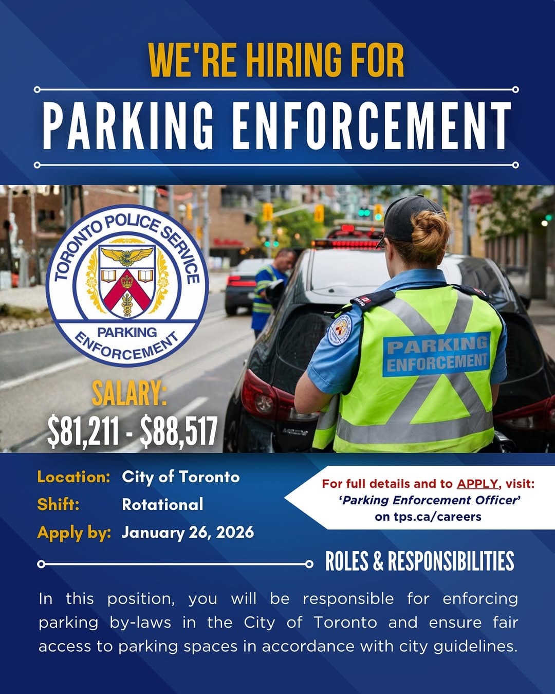 Post 7 by Toronto Police - Talent Acquisition on Instagram (image)